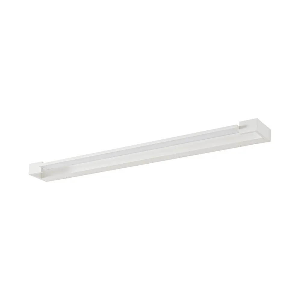 Arcchio LED-væglampe Jora, 90 cm, hvid, drejelig, IP44