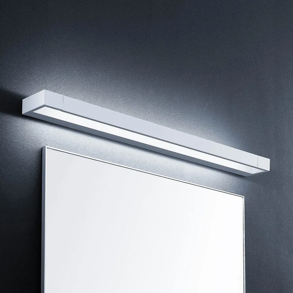 Arcchio LED-væglampe Jora, 90 cm, hvid, drejelig, IP44