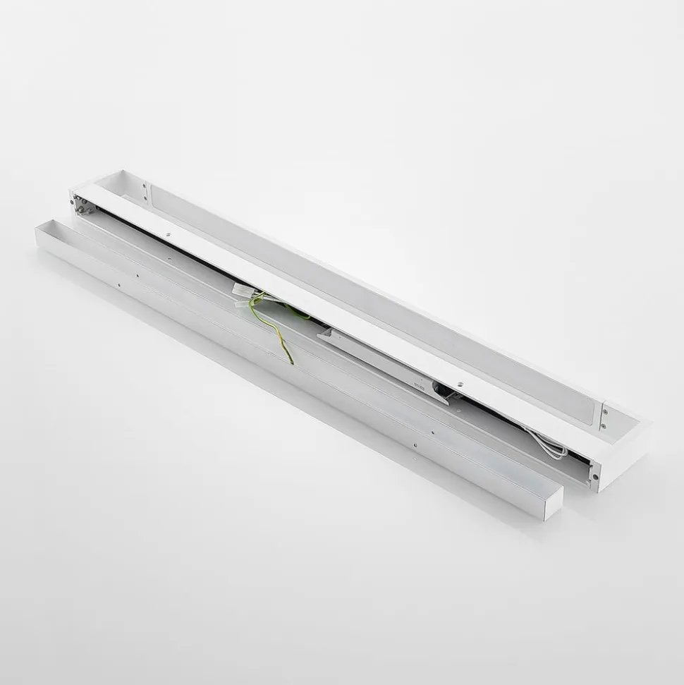 Arcchio LED-væglampe Jora, 90 cm, hvid, drejelig, IP44