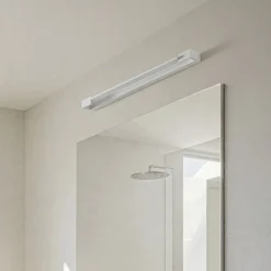 Arcchio LED-væglampe Jora, 60 cm, hvid, drejelig, IP44