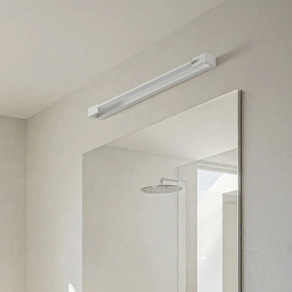 Arcchio LED-væglampe Jora, 60 cm, hvid, drejelig, IP44
