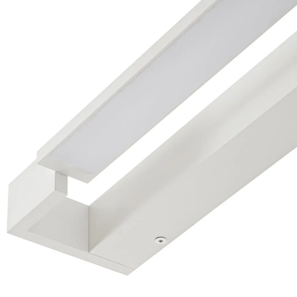Arcchio LED-væglampe Jora, 60 cm, hvid, drejelig, IP44