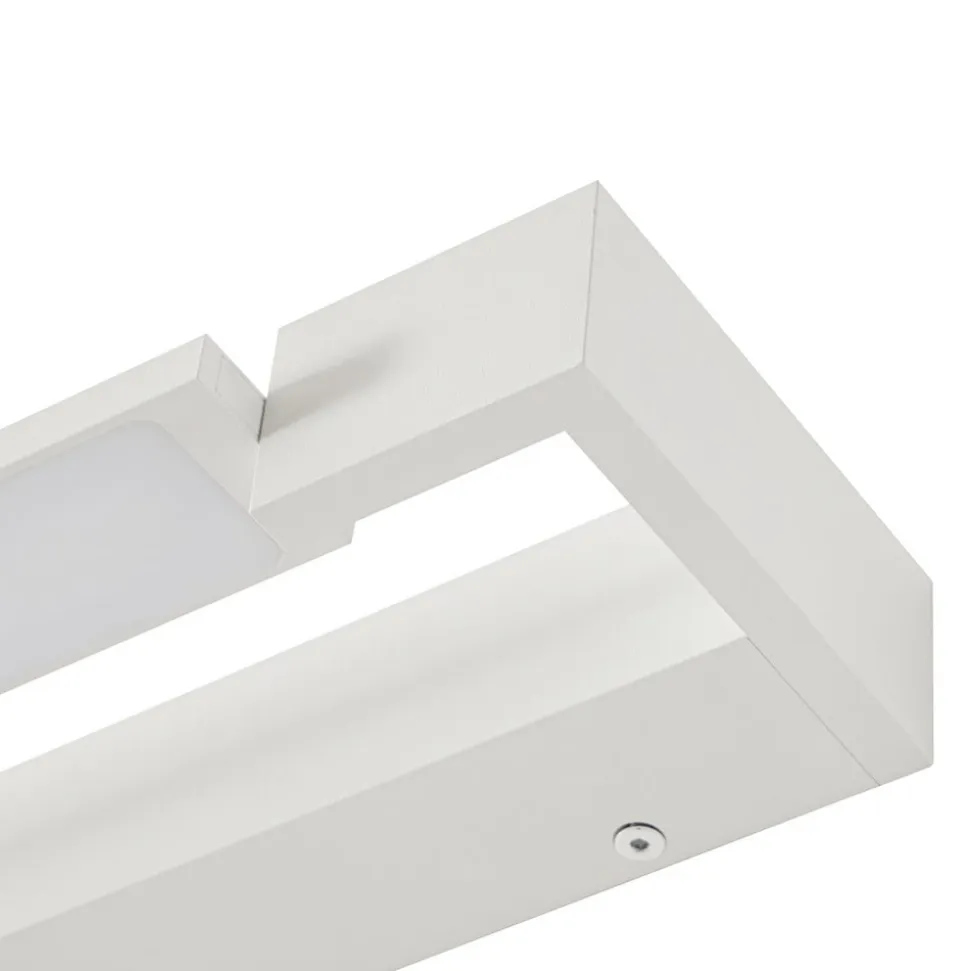 Arcchio LED-væglampe Jora, 60 cm, hvid, drejelig, IP44