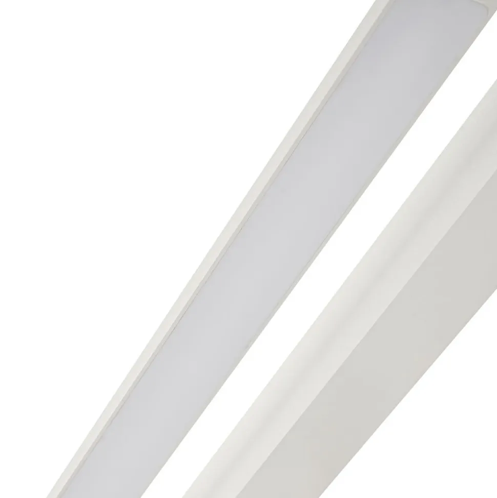 Arcchio LED-væglampe Jora, 60 cm, hvid, drejelig, IP44