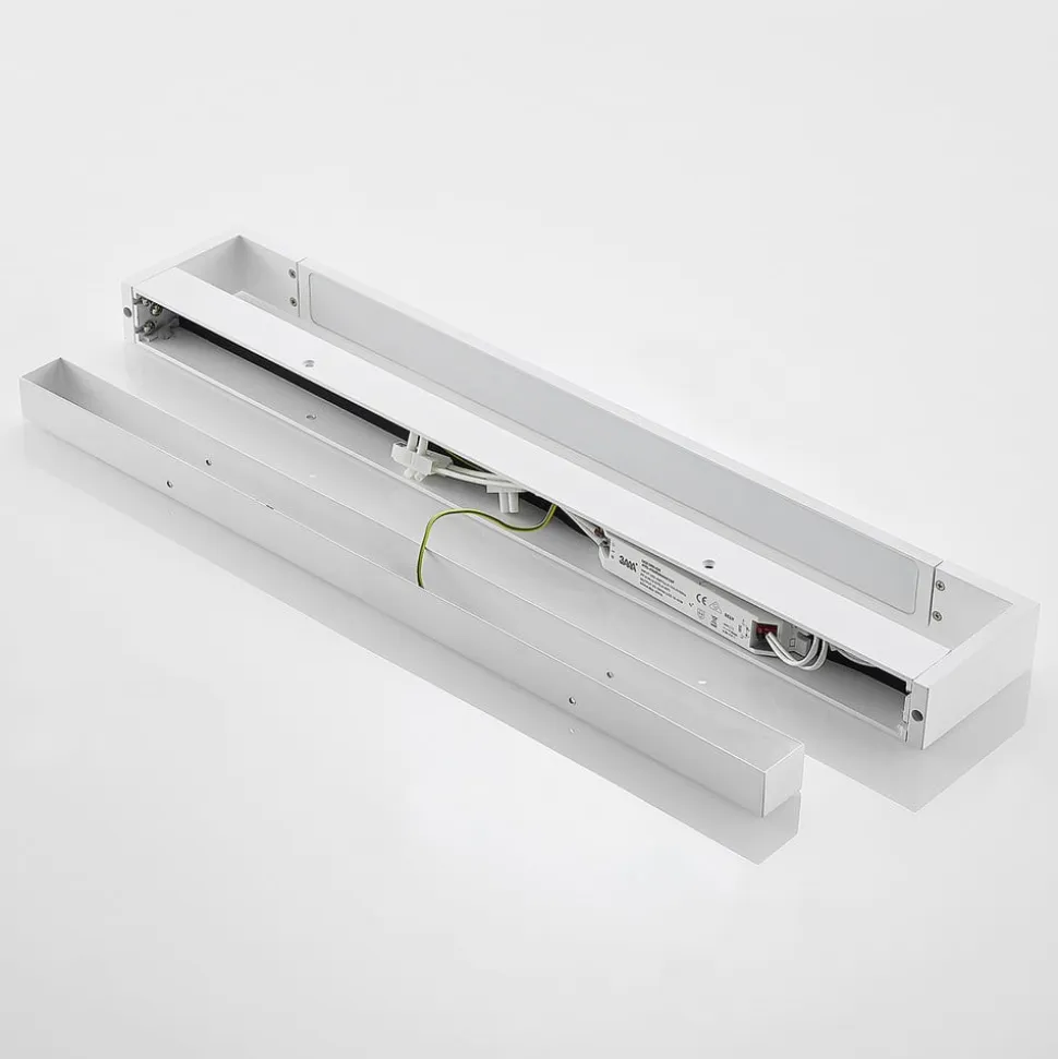 Arcchio LED-væglampe Jora, 60 cm, hvid, drejelig, IP44