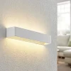 Arcchio LED-væglampe Karam, 53 cm, hvid, metal, op/ned