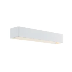 Arcchio LED-væglampe Karam, 53 cm, hvid, metal, op/ned
