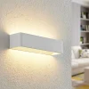 Arcchio LED-væglampe Karam, 37 cm, hvid, metal, op/ned