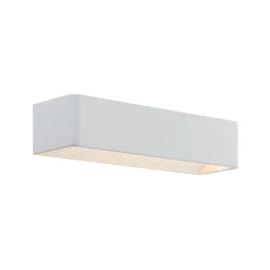 Arcchio LED-væglampe Karam, 37 cm, hvid, metal, op/ned