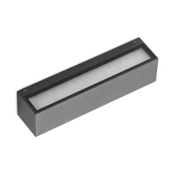 Arcchio LED-væglampe Lengo, 25 cm, 2 lyskilder, antracit, CCT