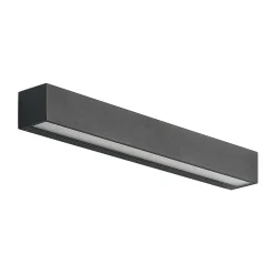 Arcchio LED-væglampe Lengo, 50 cm, 2 lyskilder, antracit, CCT