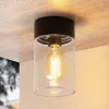 Arcchio Liljana udendørs loftslampe, IP65, sort