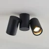Arcchio loftlampe Gesina, 2-lys, sort, aluminium, 17,5 cm