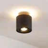 Arcchio loftlampe Walisa, Ø 10 cm, sort, metal, GU10