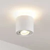 Arcchio loftlampe Walisa, Ø 10 cm, hvid, metal, GU10