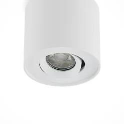 Arcchio loftlampe Walisa, Ø 10 cm, hvid, metal, GU10