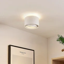 Arcchio loftlampe Walisa, Ø 15 cm, rund, hvid, sæt med 3 stk