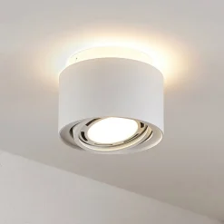 Arcchio loftlampe Walisa, Ø 15 cm, rund, hvid, sæt med 3 stk