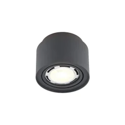 Arcchio loftlampe Walisa, Ø 15 cm, sort, metal, GU10
