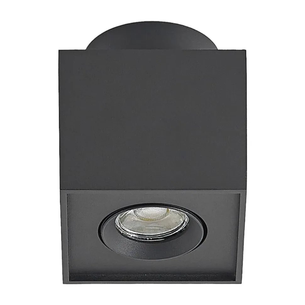 Arcchio loftlampe Walisa, 10 x 10 cm, sort, GU10