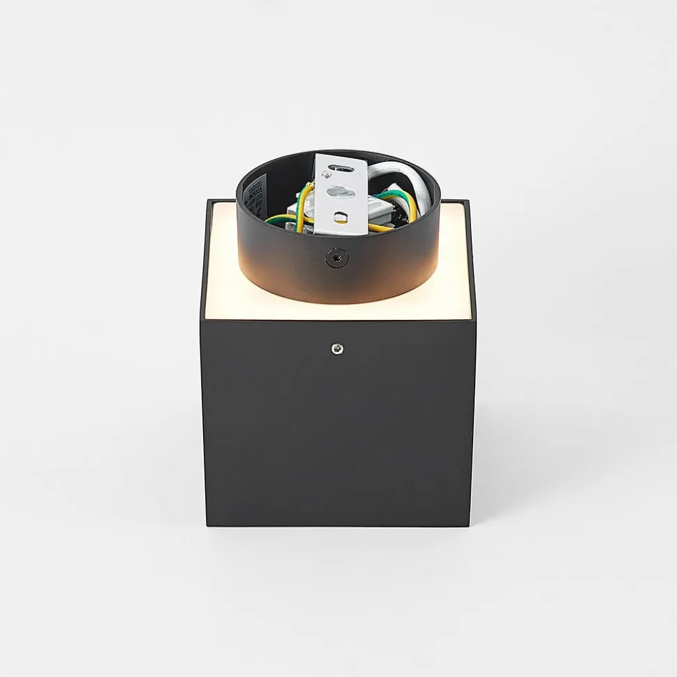 Arcchio loftlampe Walisa, 10 x 10 cm, sort, GU10