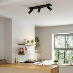 Arcchio loftspot Brinja Slim, sort, 3 lyskilder GU10 MR11