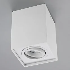 Arcchio loftspot Jolina, kantet, hvid, sæt af 2, aluminium