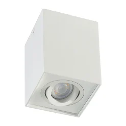 Arcchio loftspot Jolina, kantet, hvid, 13 cm, metal