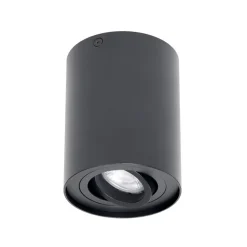 Arcchio loftspot Jolina, rund, antracit, 13 cm, metal