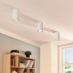 Arcchio loftspot Jolina, rund, hvid, sæt med 2, aluminium