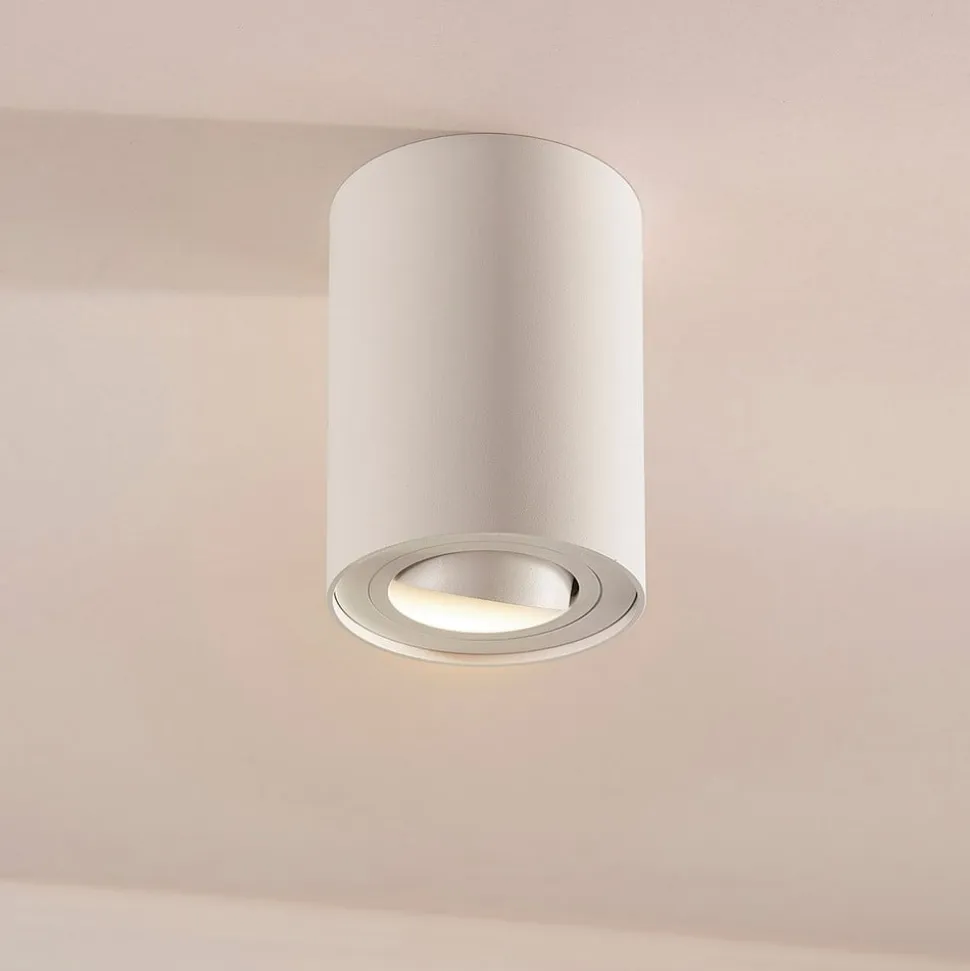 Arcchio loftspot Jolina, rund, hvid, 13 cm, metal