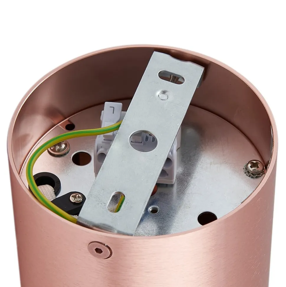Arcchio loftspot Jolina, rund, kobber, 13 cm, metal