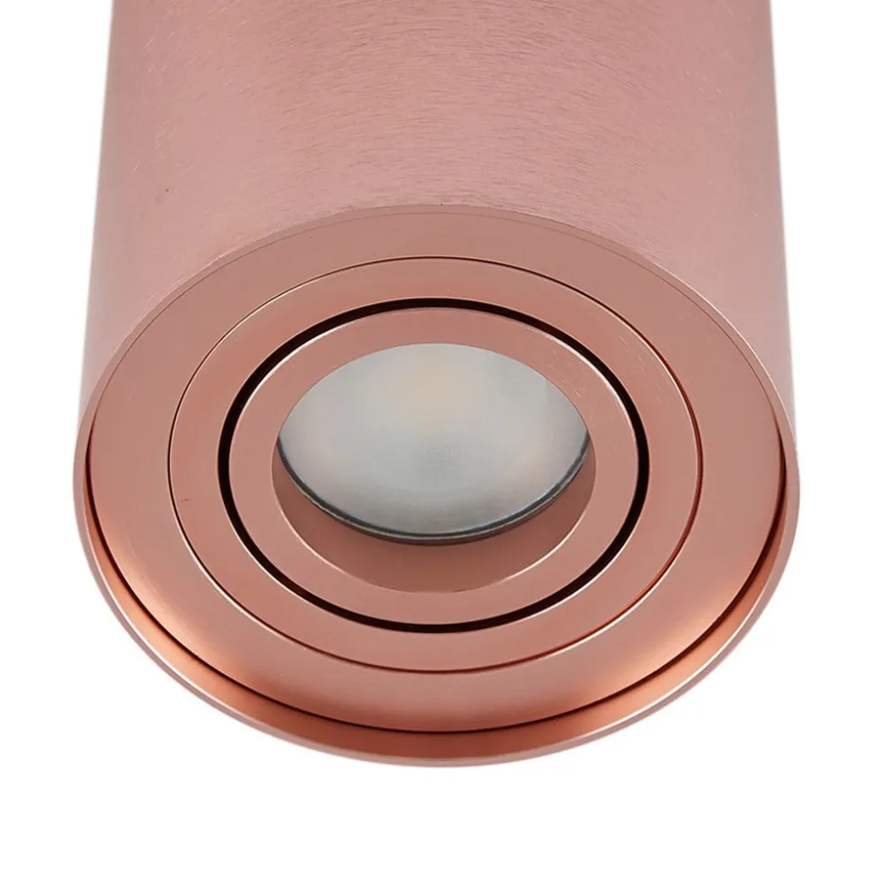 Arcchio loftspot Jolina, rund, kobber, 13 cm, metal