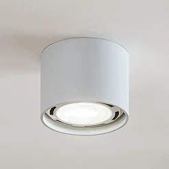 Arcchio loftspot Mabel, Ø 12 cm, hvid, metal, GU10