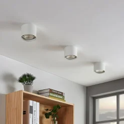Arcchio loftspot Mabel, Ø 12 cm, hvid, metal, GU10