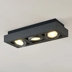 Arcchio loftspot Ronka, 50 cm, 3 lyskilder, grå, GU10