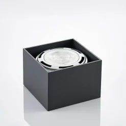 Arcchio Mabel loftspot, 12 cm x 12 cm, grå, GU10