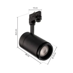 Arcchio Nanna LED track spot sort 4000K 28W