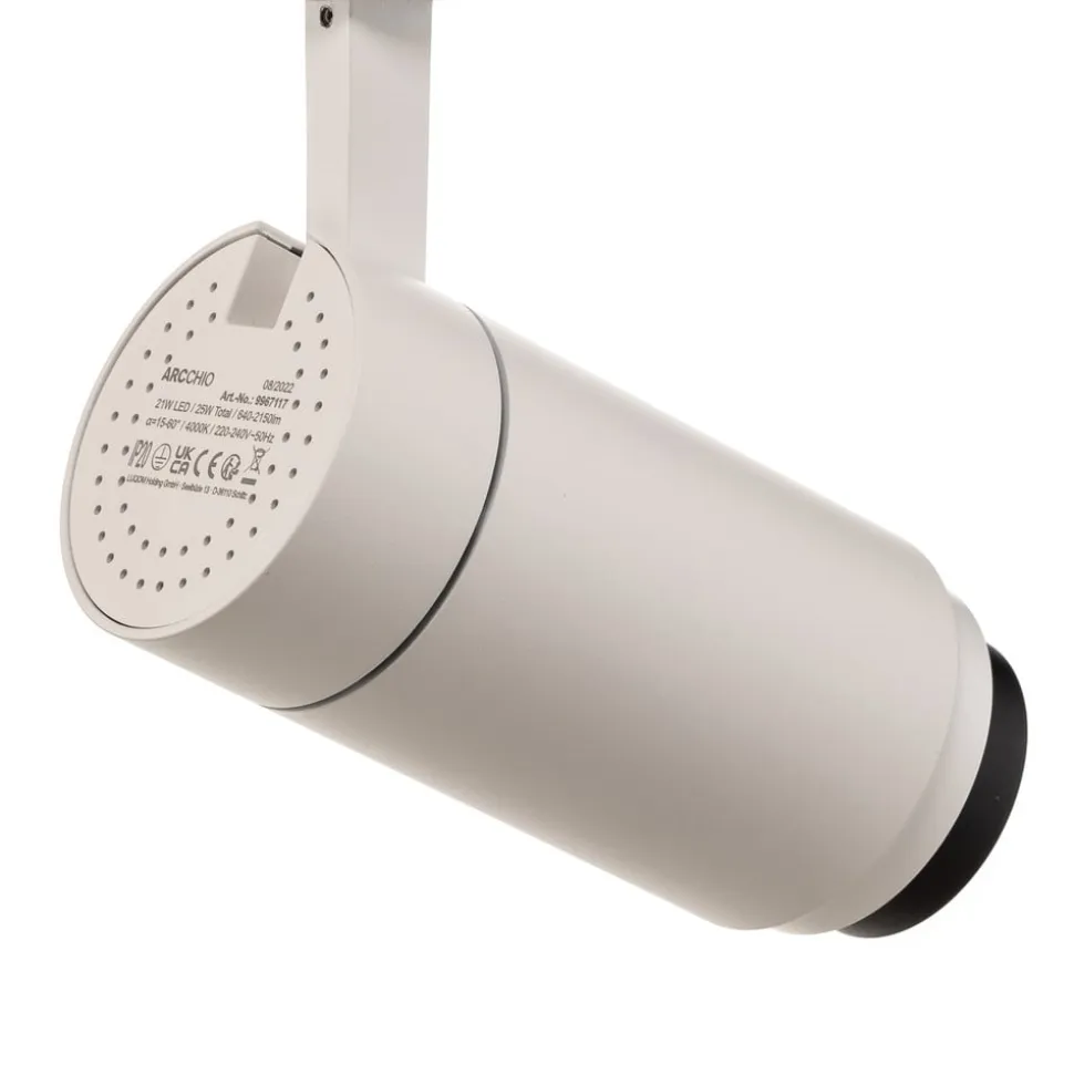 Arcchio Nanna LED-skinnespot hvid 4000K 21W