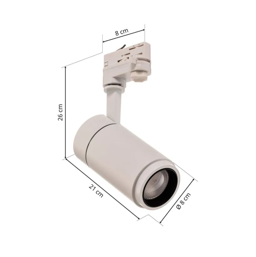 Arcchio Nanna LED-skinnespot hvid 4000K 21W