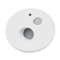 Arcchio Neru LED indbygningslampe, rund, hvid
