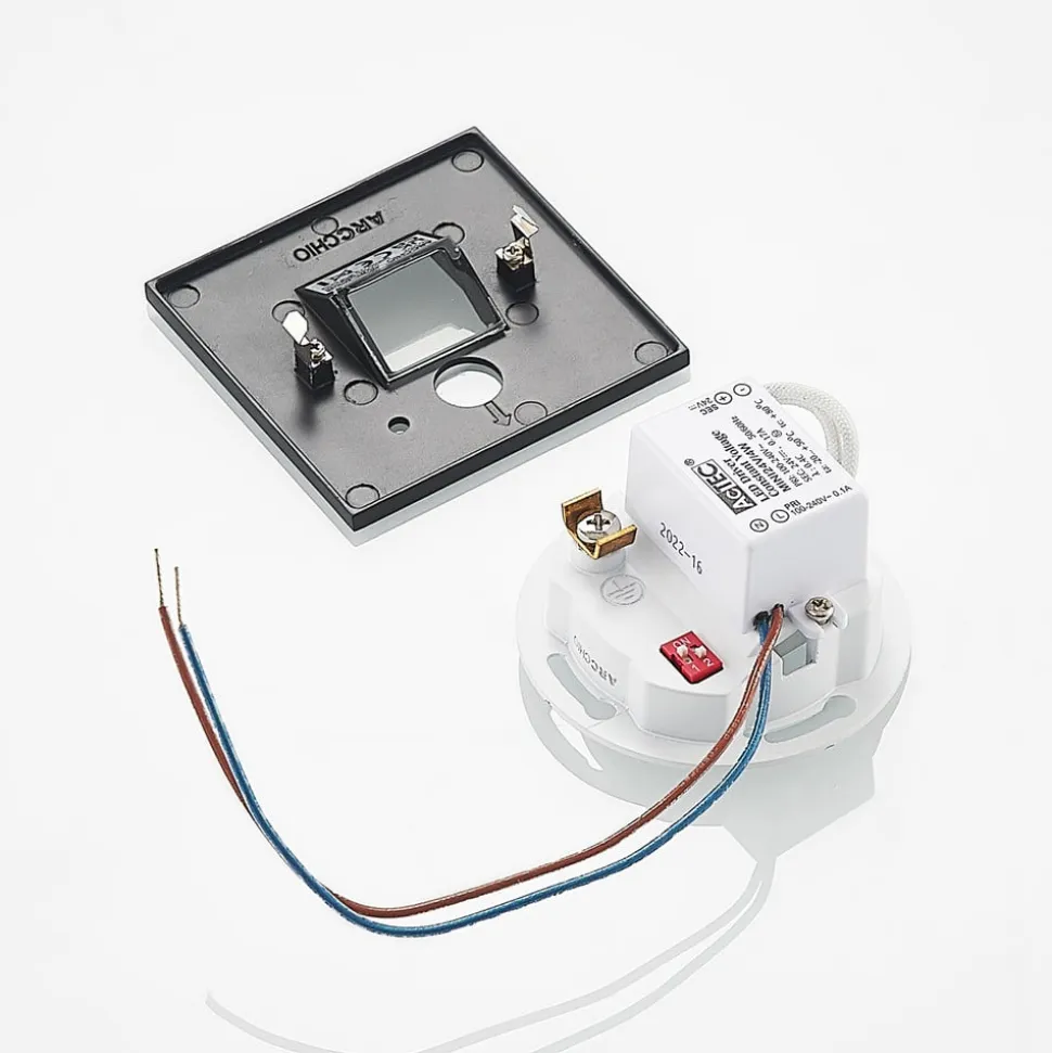 Arcchio Neru LED-lampe sensor kantet sort