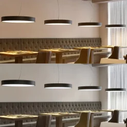 Arcchio Noabelle LED-hængelampe, sort, 80 cm