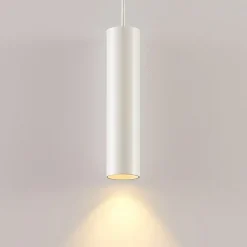 Arcchio pendellampe Ejona, højde 27 cm, hvid, aluminium