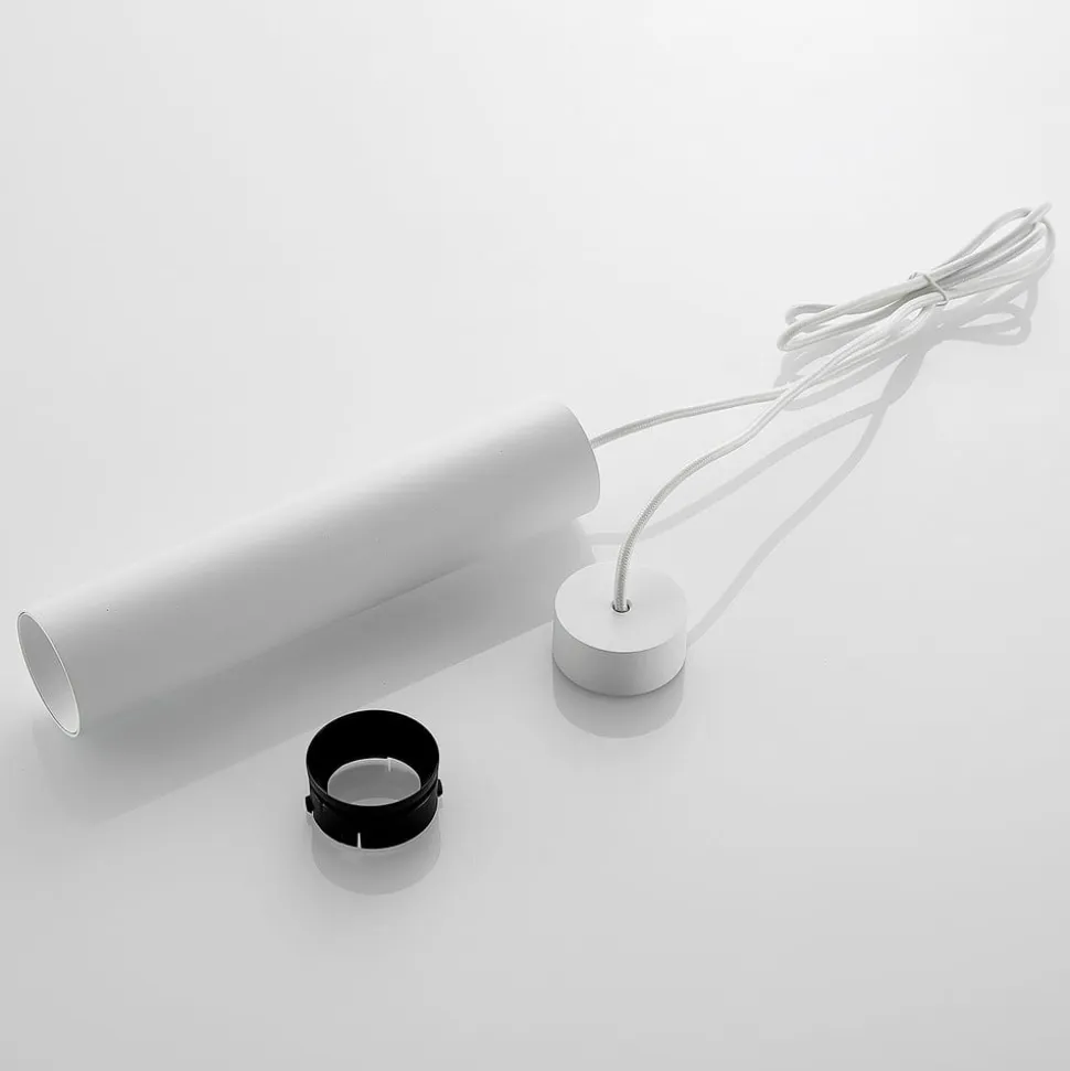 Arcchio pendellampe Ejona, højde 27 cm, hvid, aluminium
