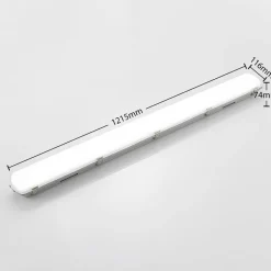 Arcchio Rao LED-vådrumslampe, længde 121,5 cm, sæt med 5 stk