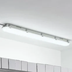 Arcchio Rao LED-vådrumslampe, længde 121,5 cm, sæt med 10 stk