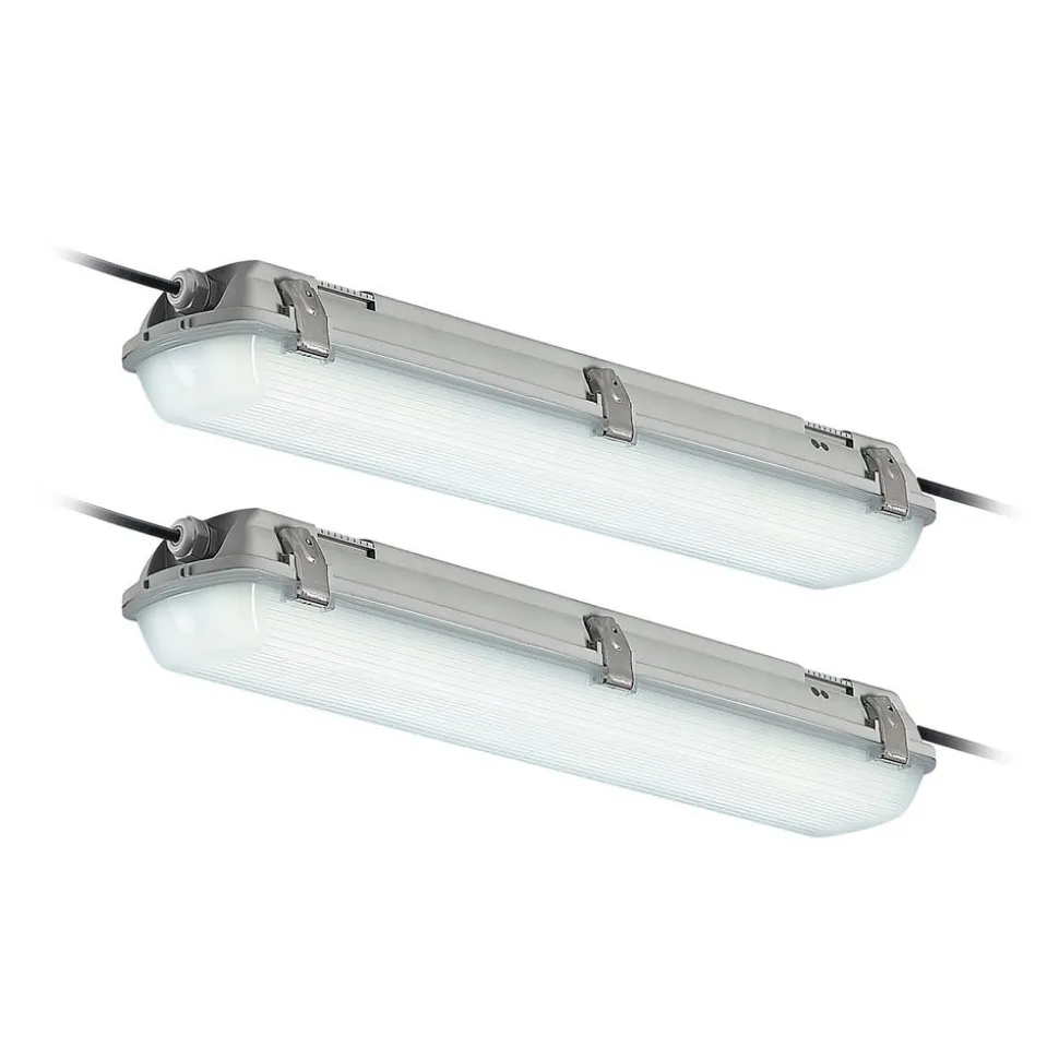 Arcchio Rao LED-vådrumslampe, længde 61,8 cm, sæt med 2 stk