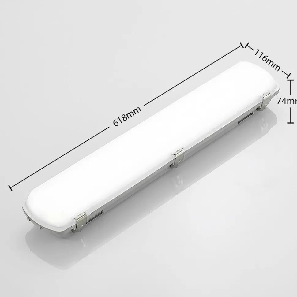 Arcchio Rao LED-vådrumslampe, længde 61,8 cm, sæt med 2 stk