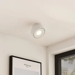 Arcchio Rotari LED-loftlampe, hvid, drejelig, metal